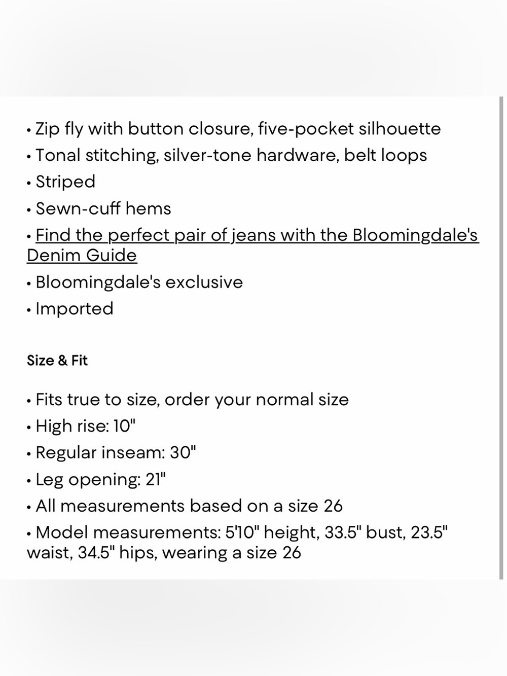 🎉 HOST PICK: Aqua Bloomingdale's Striped Cuffed Dad Jeans in Medium Wash - Picture 8 of 9